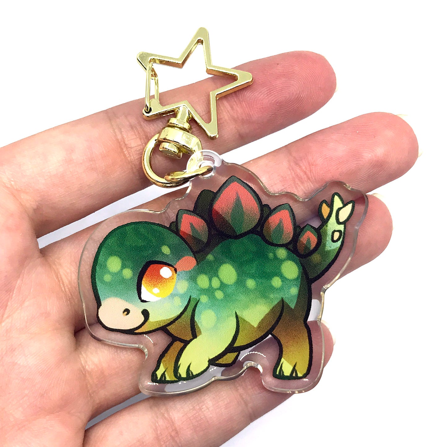 Stegosaurus Keyring Charm