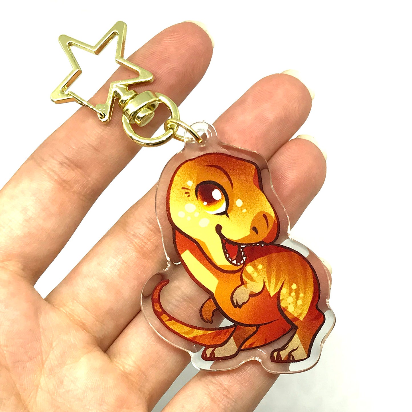T-rex Keyring Charm