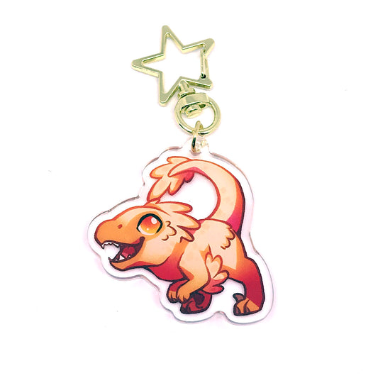 Velociraptor Keyring Charm