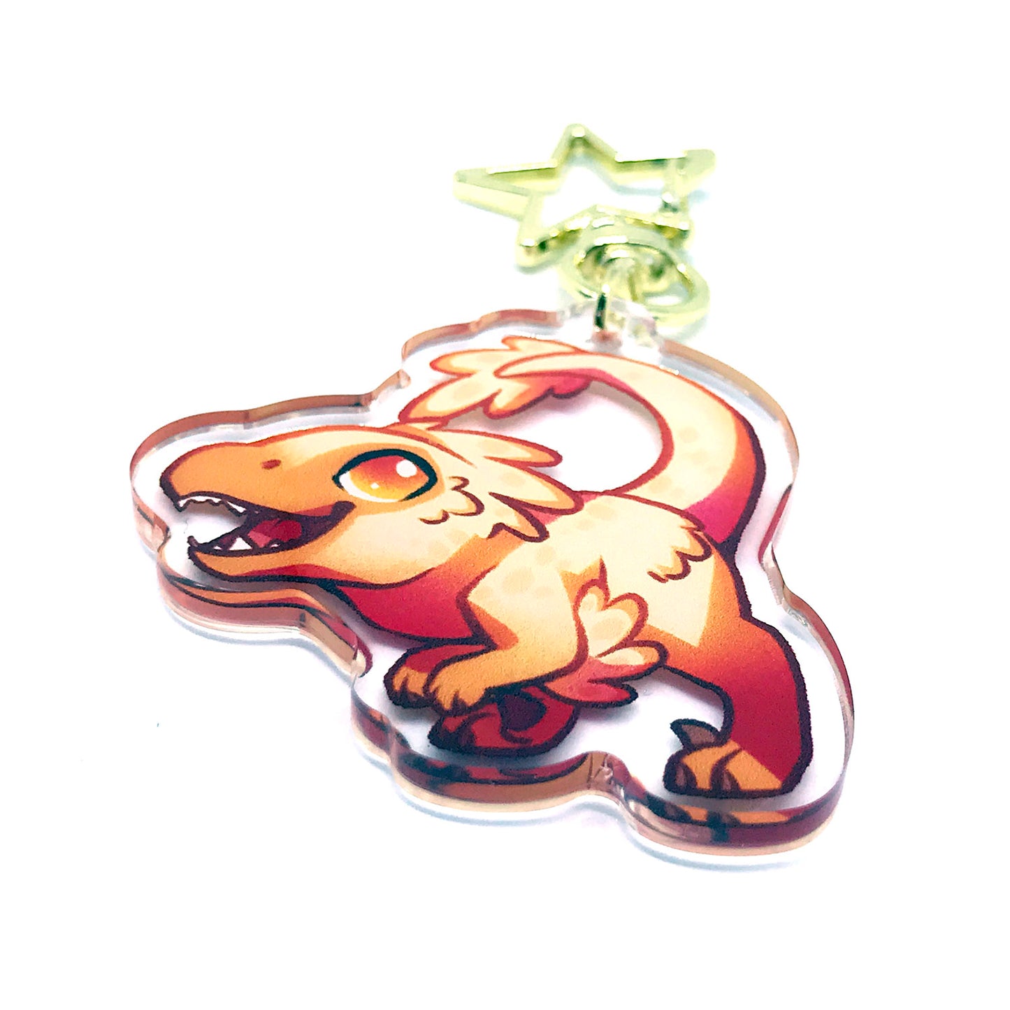 Velociraptor Keyring Charm