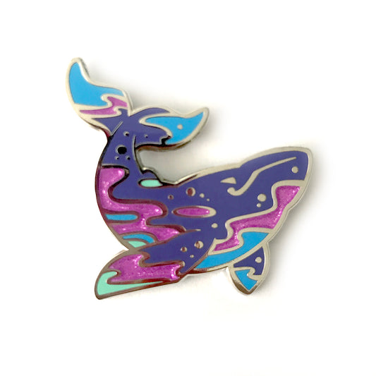 Milky Way Whale Enamel Pin