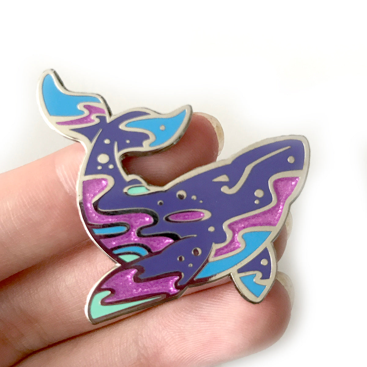 Milky Way Whale Enamel Pin