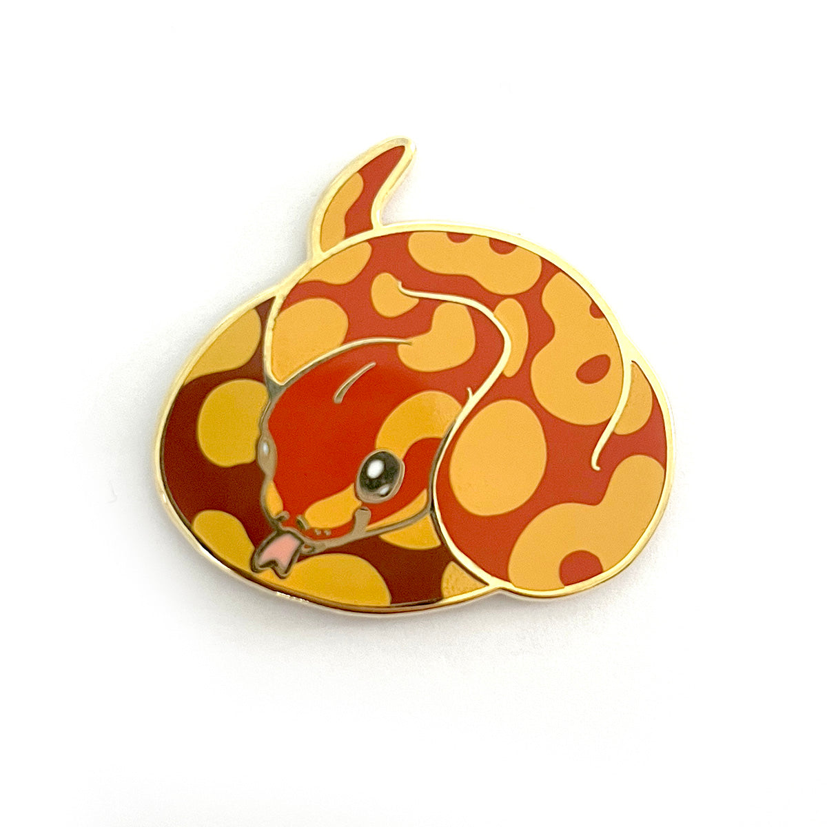 Ball Python Hard Enamel Pin – Shinepaw Design