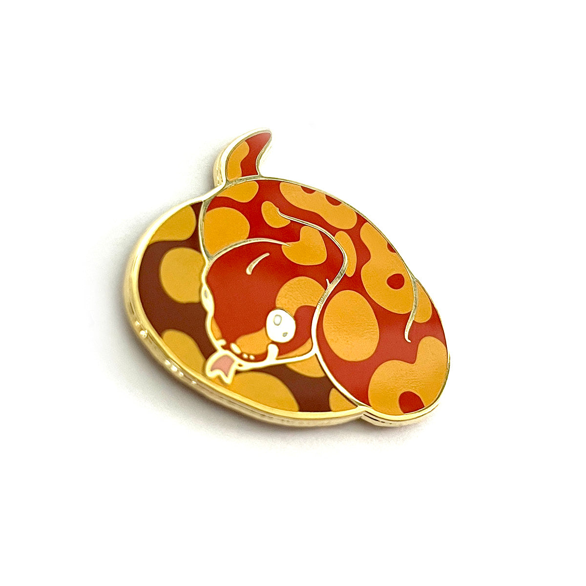 Ball Python Hard Enamel Pin – Shinepaw Design