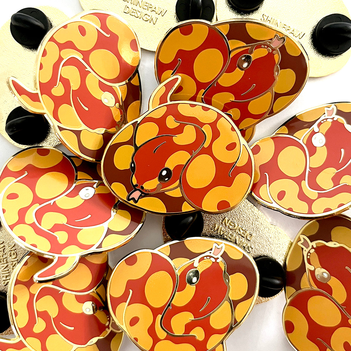 Ball Python Pins Ball Python Hard Enamel Pin – Shinepaw Design