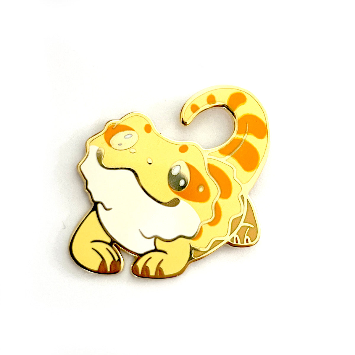 Yellow Bearded Dragon Hard Enamel Pin