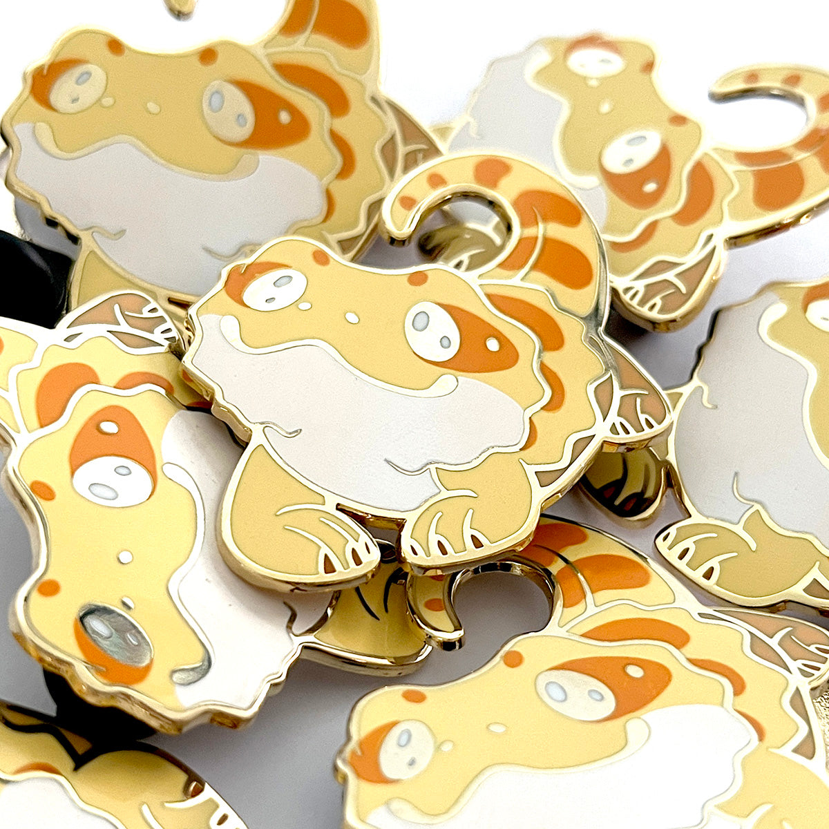 Yellow Bearded Dragon Hard Enamel Pin