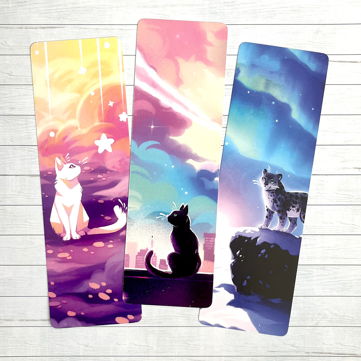Cats Bookmark set - Cat and Snow Leopard Bookmarks