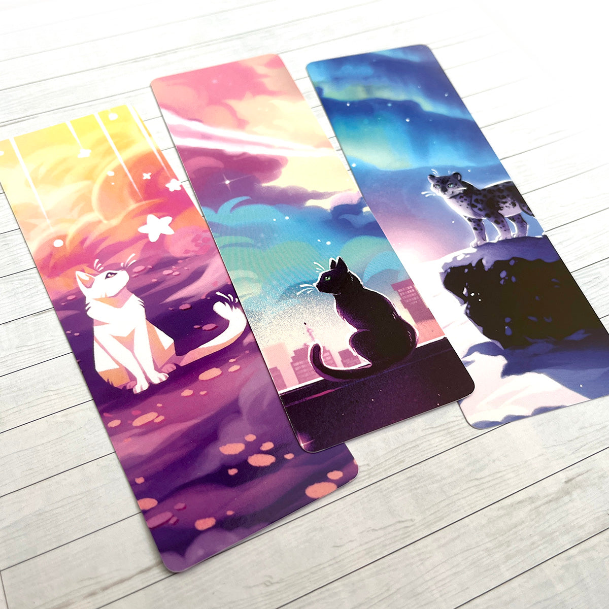 Cats Bookmark set - Cat and Snow Leopard Bookmarks