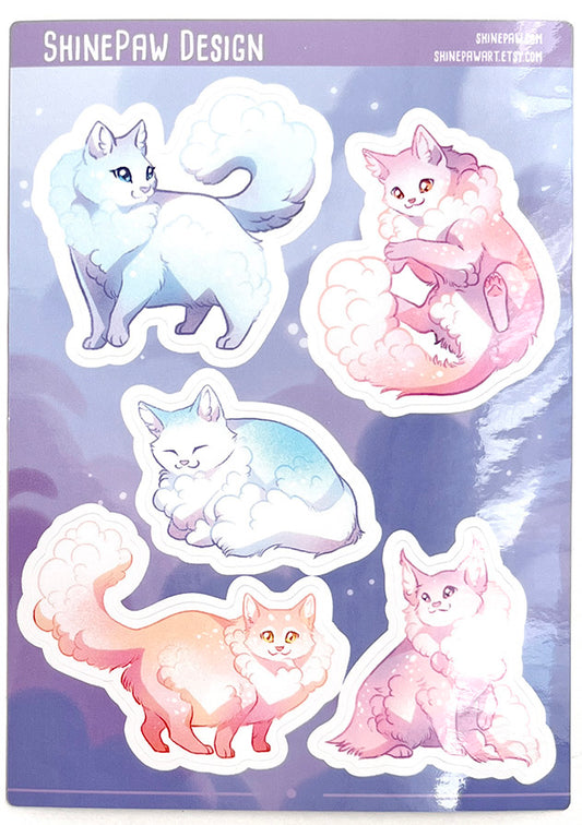 Cloud Cat Sticker Sheets