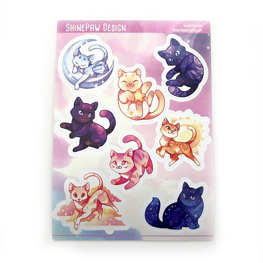 Celestial Cats Sticker Sheet