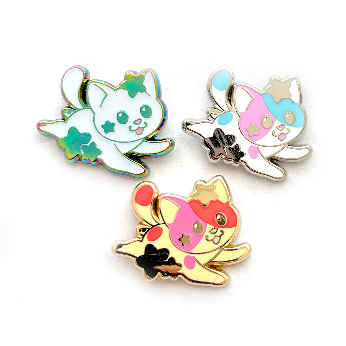 Baby Star Chaser Cat Enamel Pin