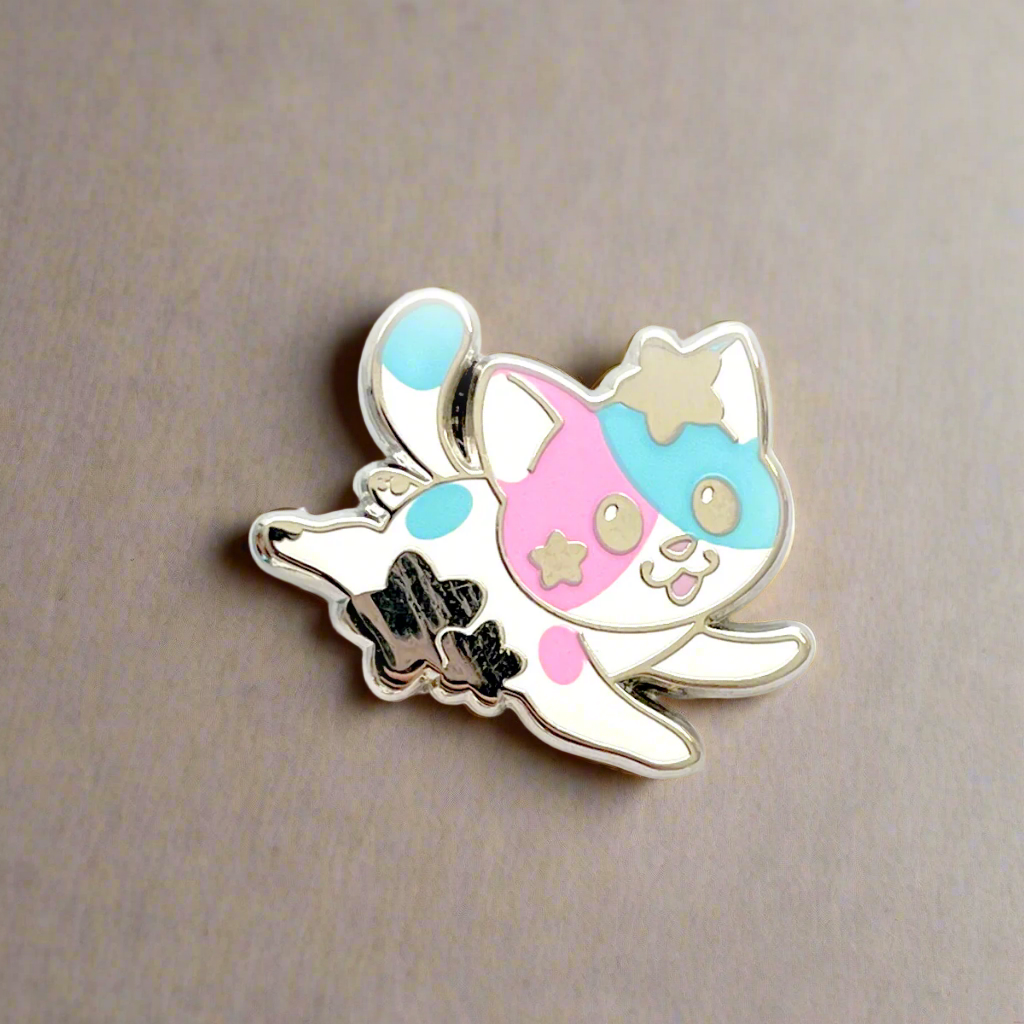 Baby Star Chaser Cat Enamel Pin