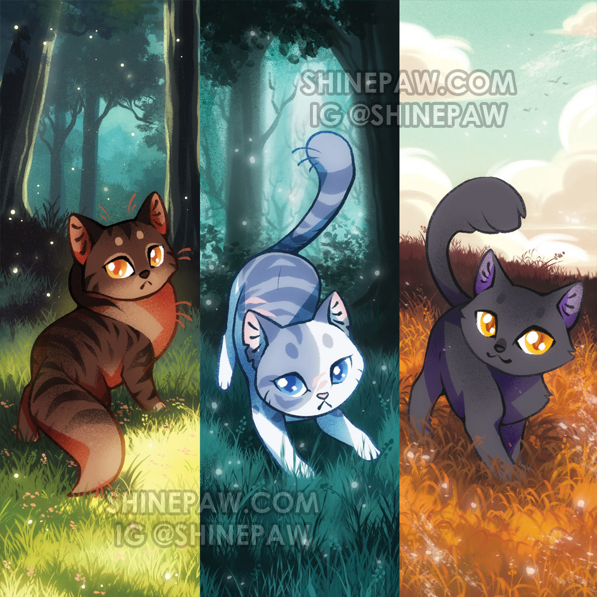 [PRE-ORDER] Dark Forest Trainees Bookmark set - Warrior Cats