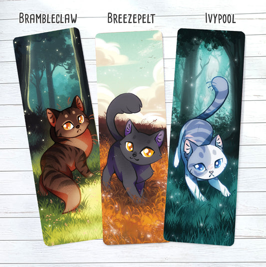 [PRE-ORDER] Dark Forest Trainees Bookmark set - Warrior Cats