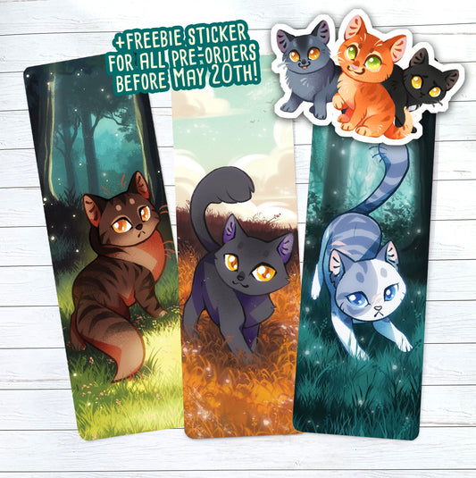 [PRE-ORDER] Dark Forest Trainees Bookmark set - Warrior Cats