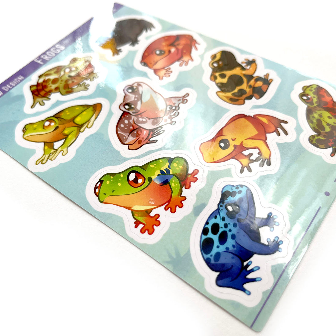 Yellow Frog Sticker Frogs Sticker Sheet – Shinepaw Design