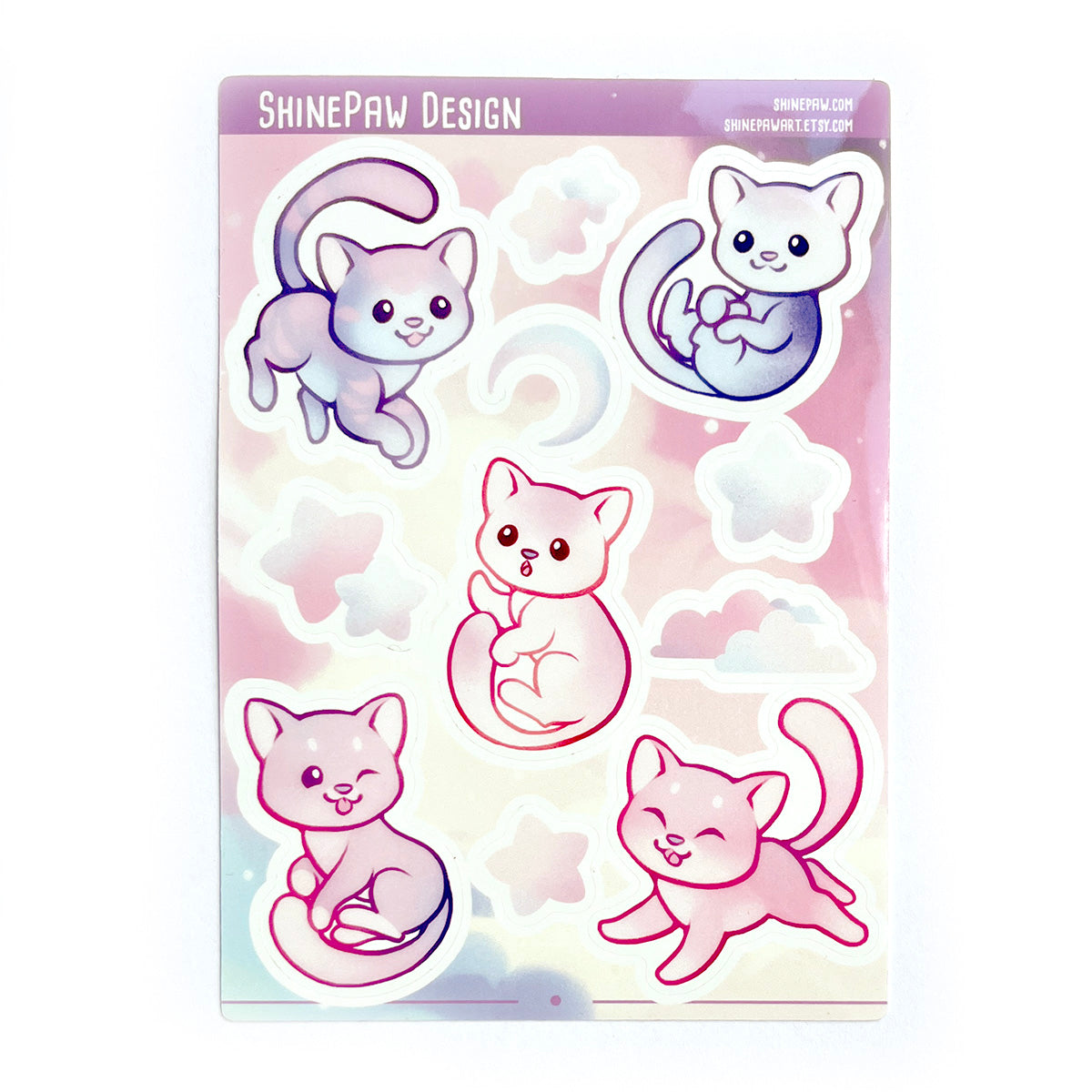 Tiny Celestial Cats Sticker Sheet