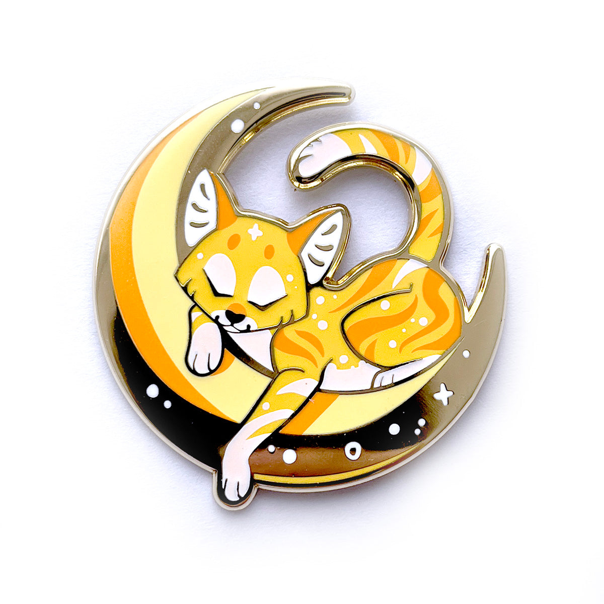 Harvest Moonlight Cat Enamel Pin