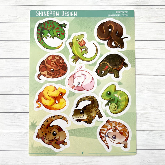 Reptiles Sticker Sheet 2