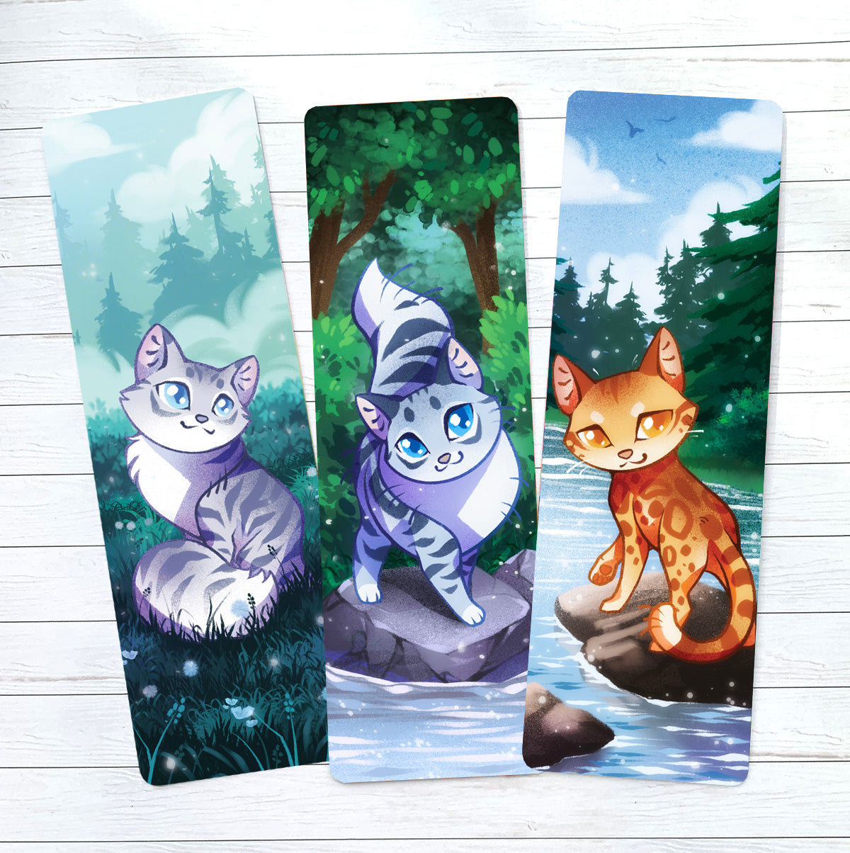 River Clan Queens Bookmark set Warrior Cats – Shinepaw Design