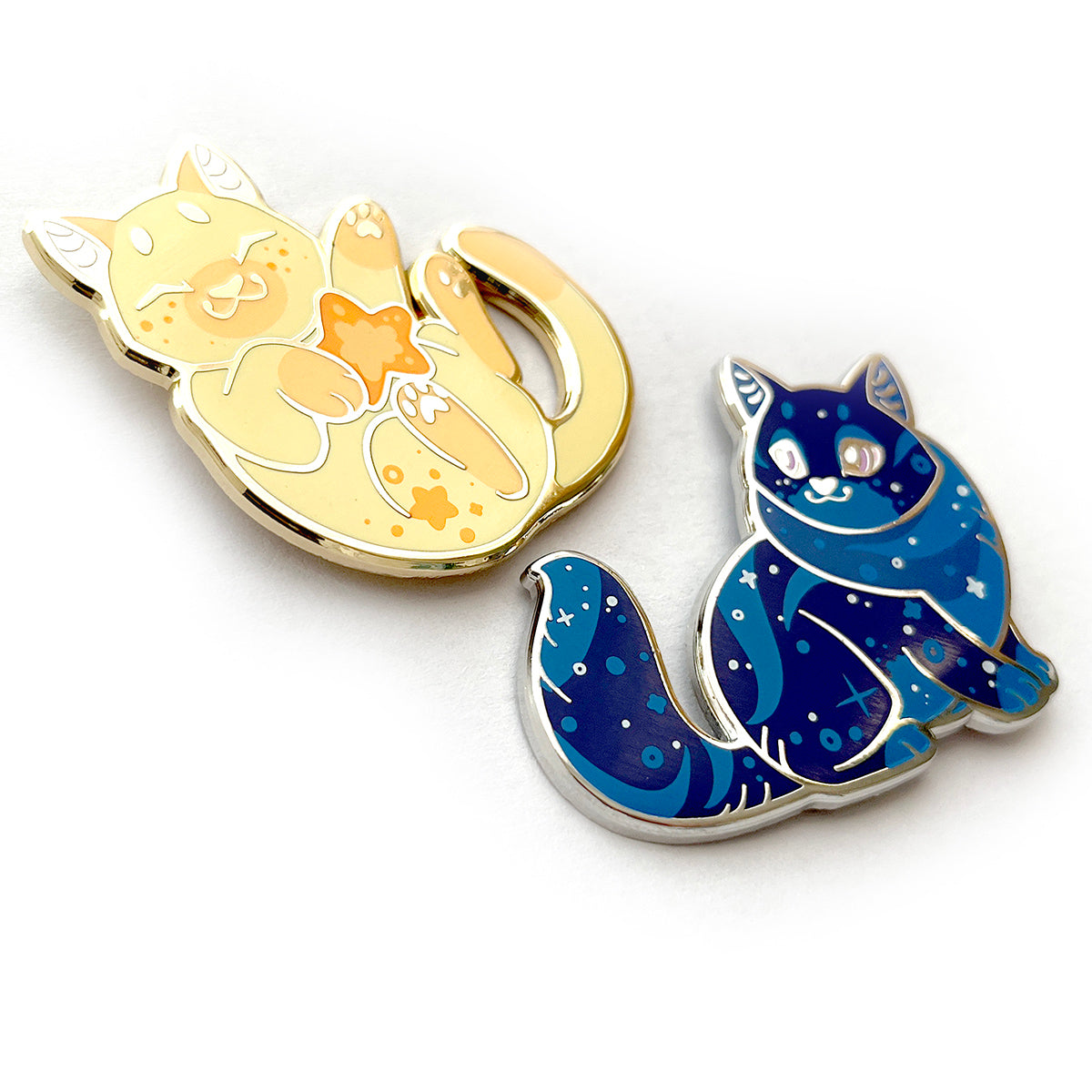 Shooting Star Cat Enamel Pin