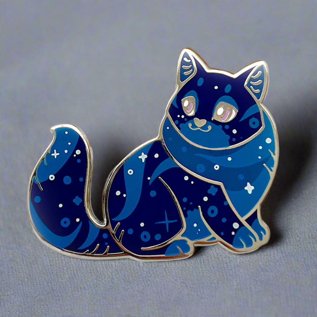 Milky Way Cat Enamel Pin