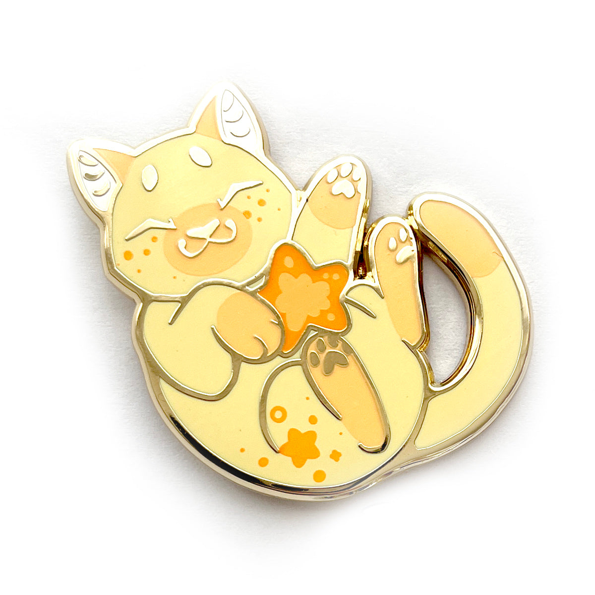 Shooting Star Cat Enamel Pin