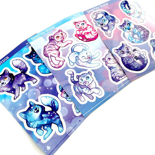 Stardust Tiger Sticker Sheet