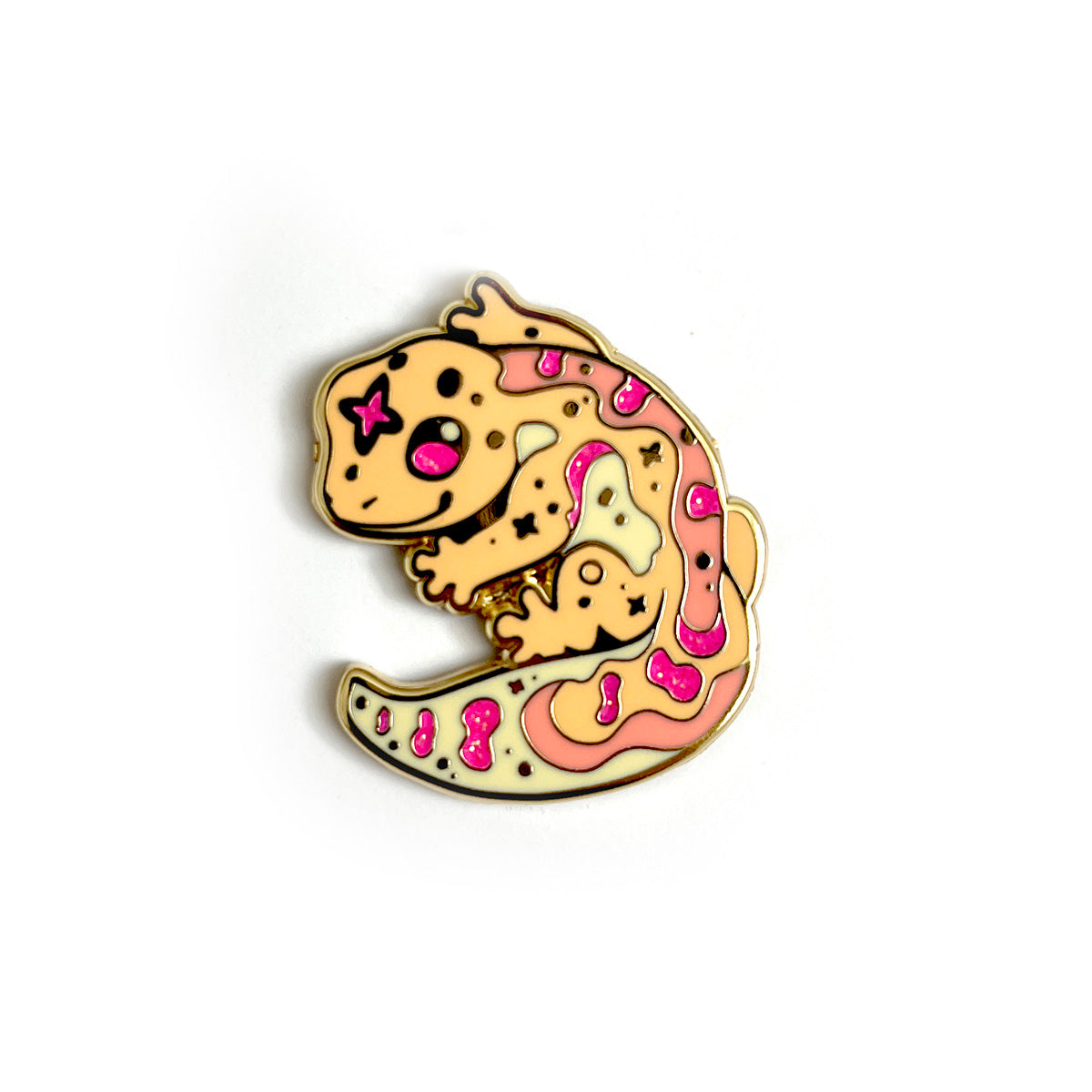 Starry Gecko Starry Gecko Enamel Pin – Shinepaw Design