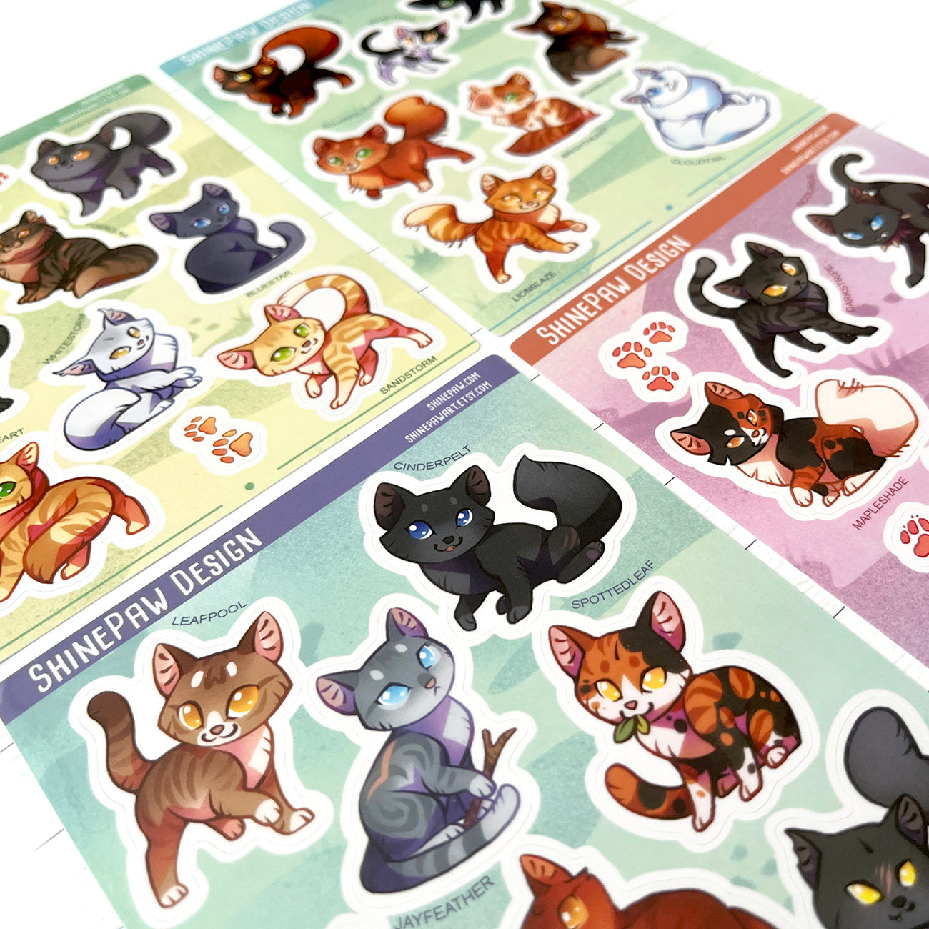 Warrior Cats Sticker Sheet - Thunder Clan 1