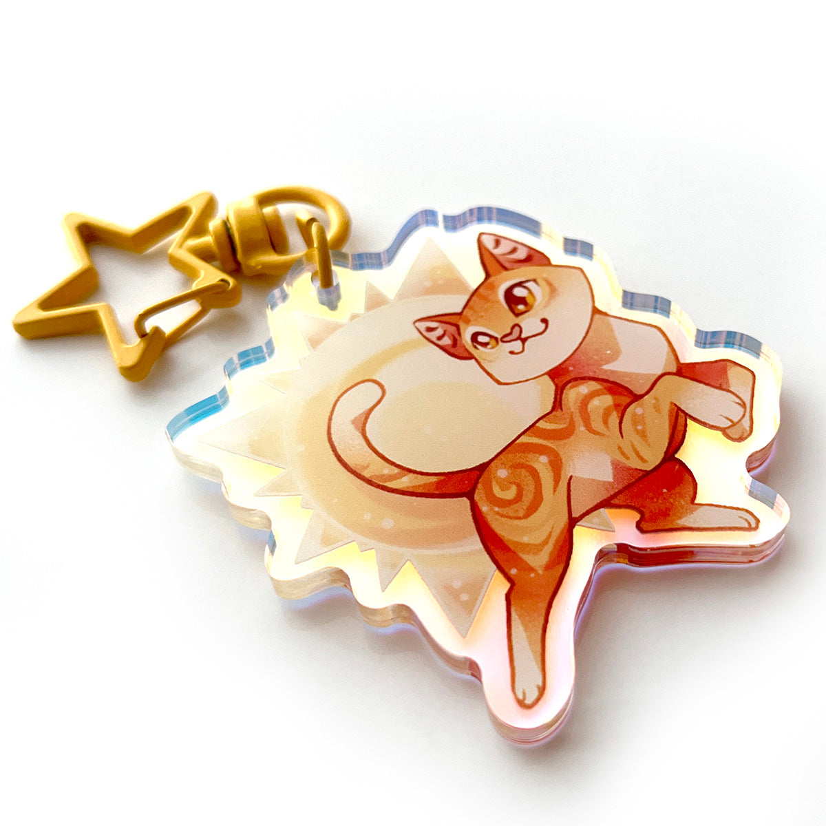 Sunshine Cat Rainbow Keychain Charm (Copy)