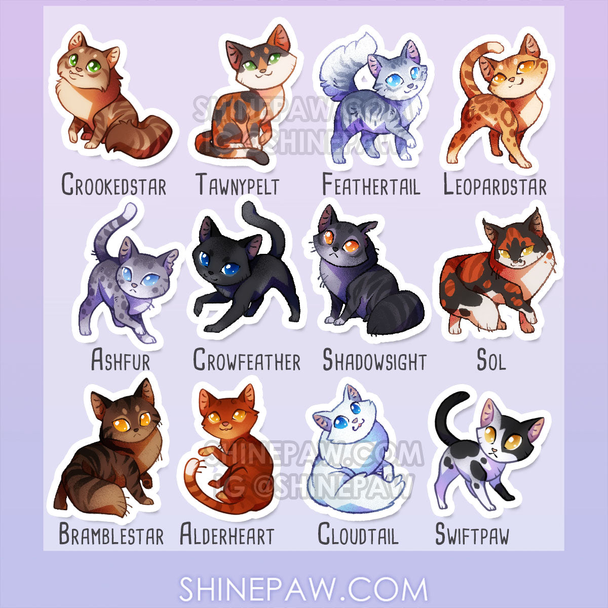 Warrior Cats Sticker set III