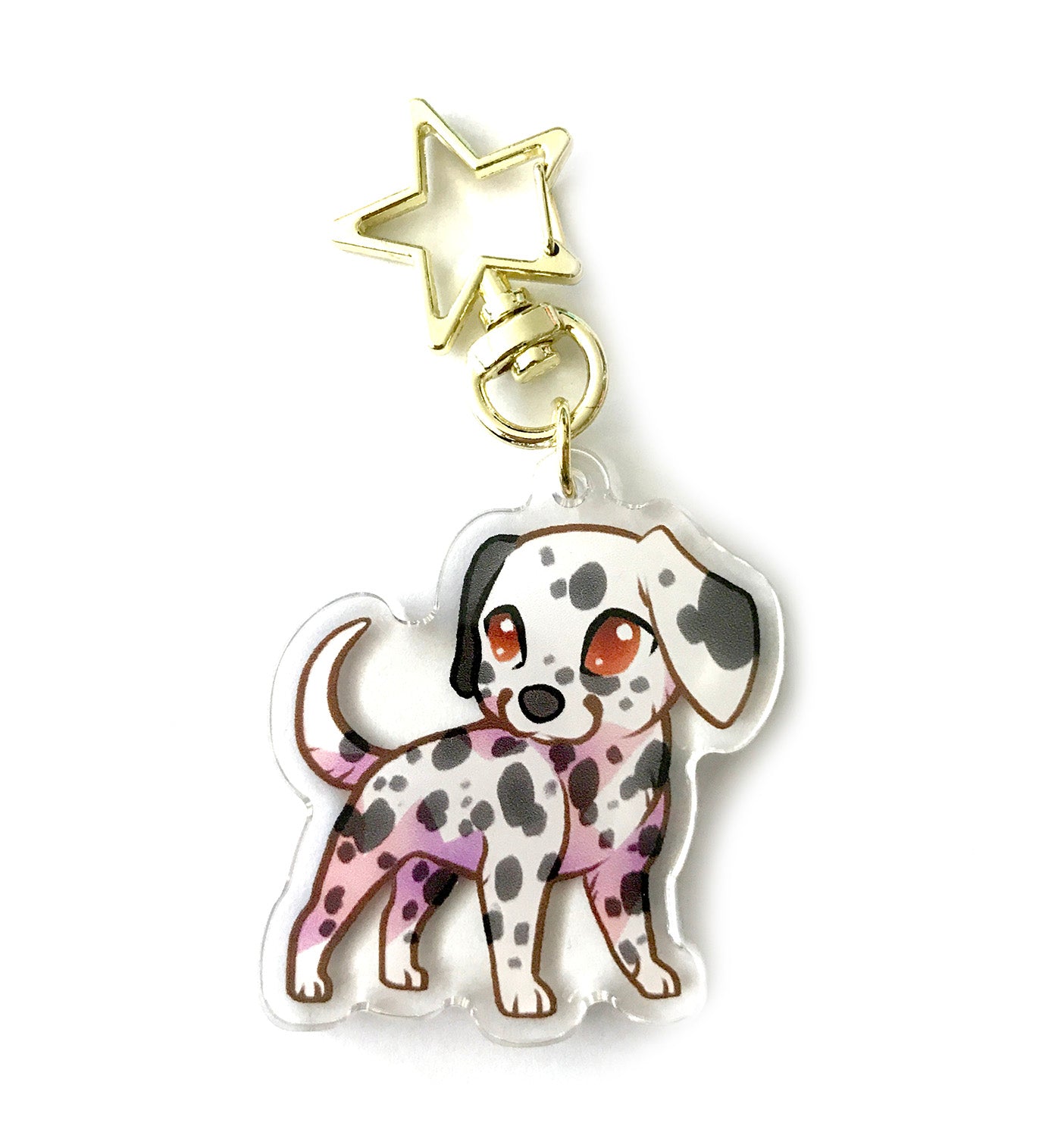 Dalmatian Dog Keyring Charm