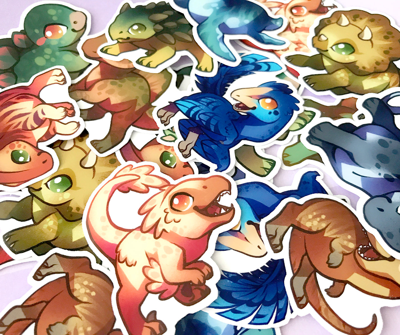 Adorable Dinosaur Sticker Set