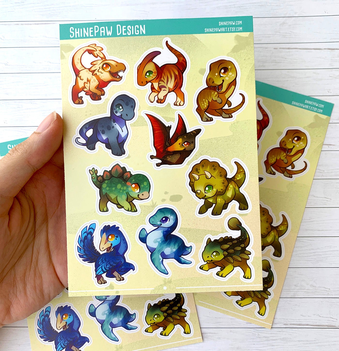 Dinosaur Sticker Sheet