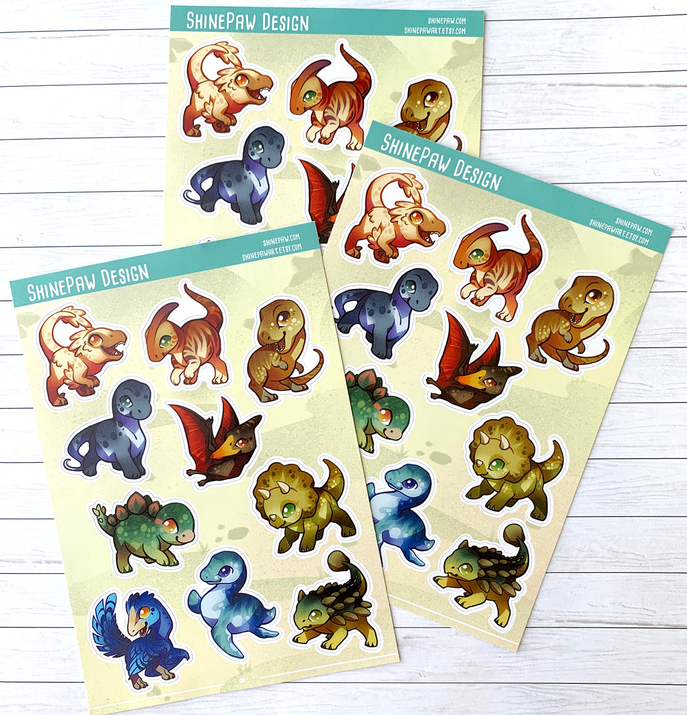 Dinosaur Sticker Sheet