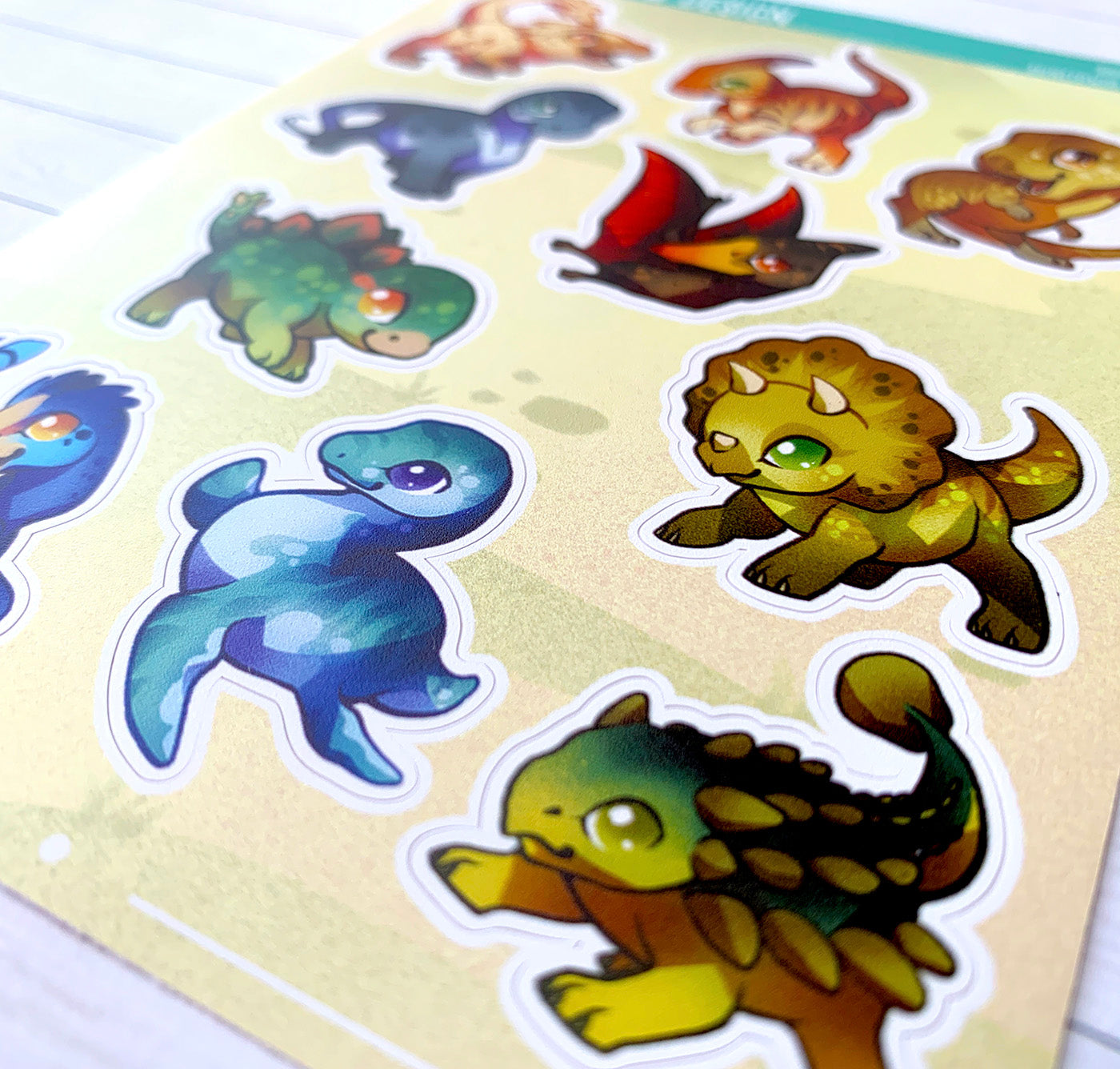 Dinosaur Sticker Sheet