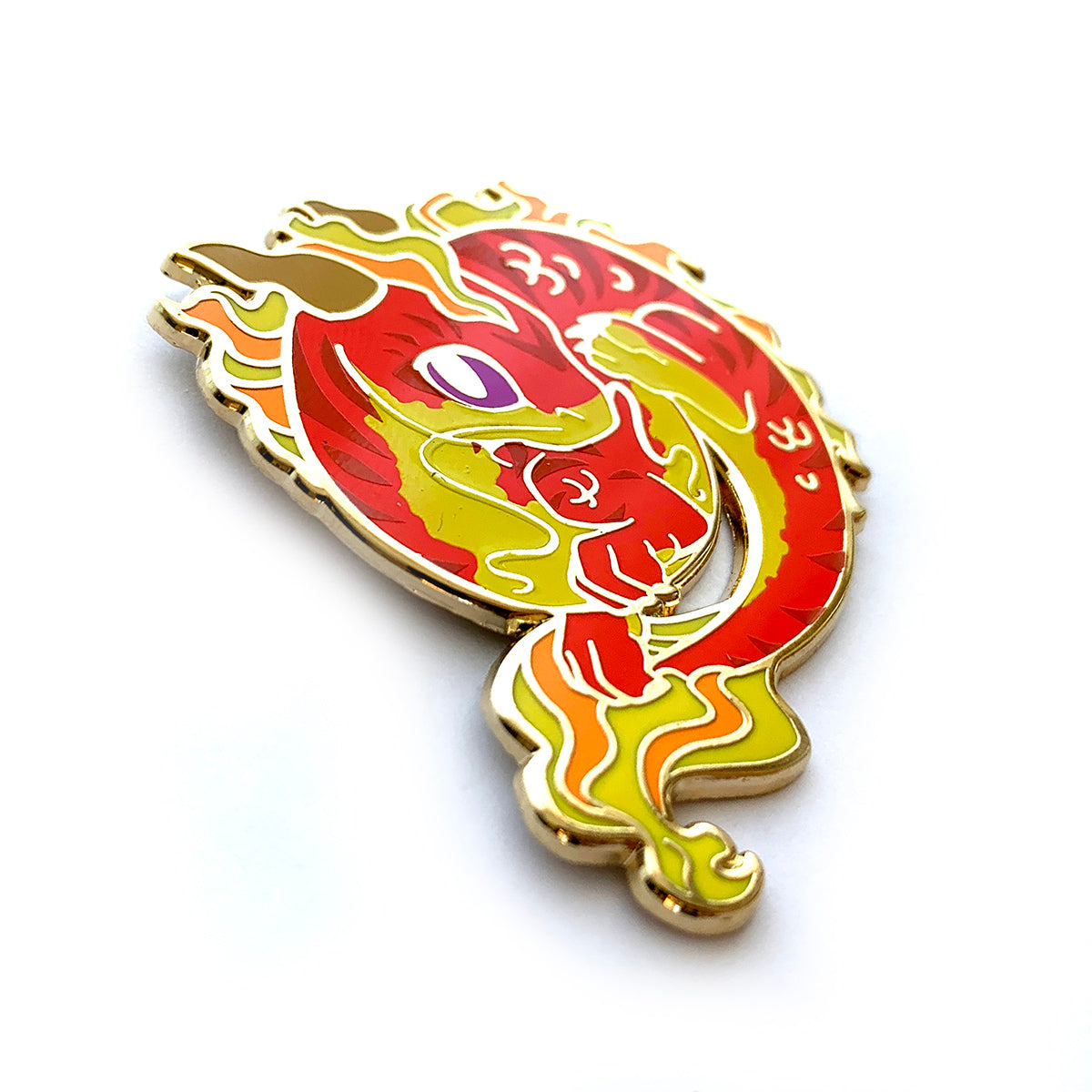 Red Dragon Enamel Pin