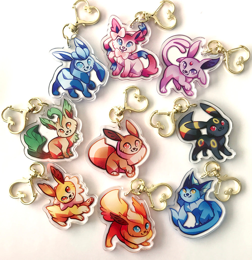 Shiny Eeveelutions Chibi Charms