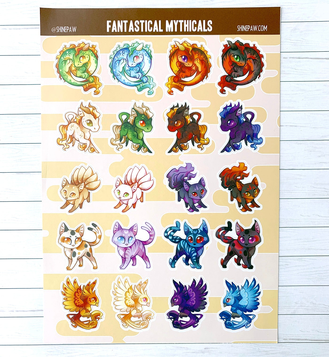 Fantasical Mythicals Sticker Sheet