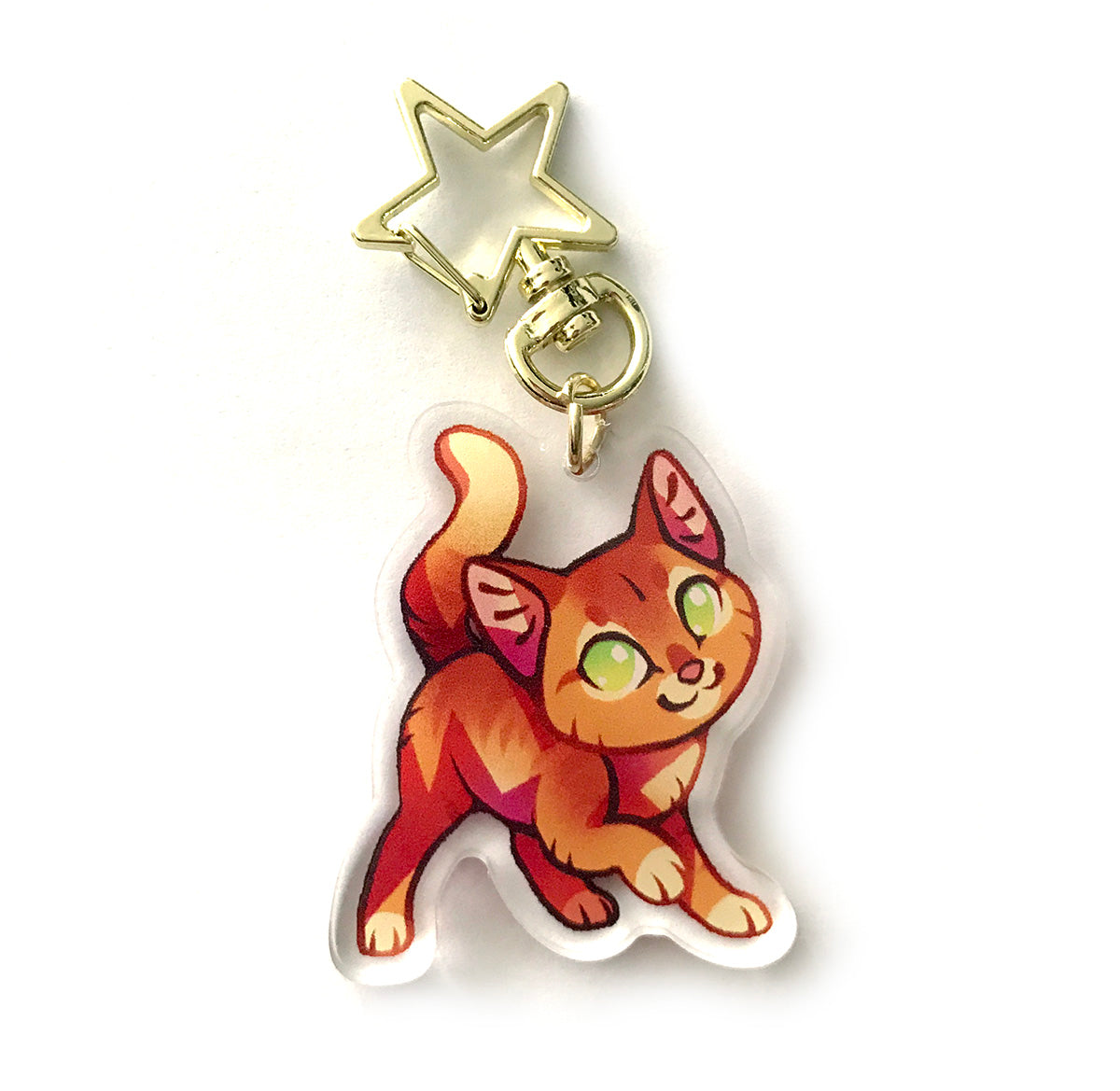 Fireheart Warrior Cats Keyring Charm