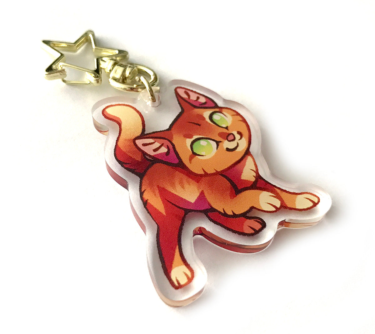 Ravenpaw Warrior Cats Keyring Charm – Shinepaw Design