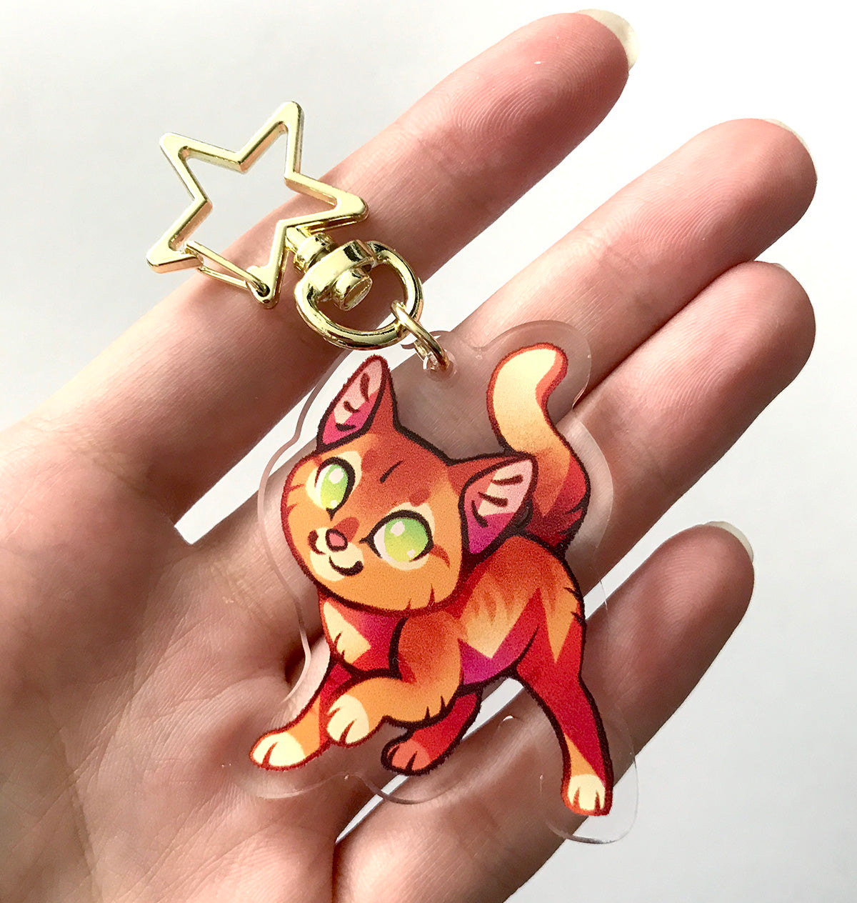 Fireheart Warrior Cats Keyring Charm