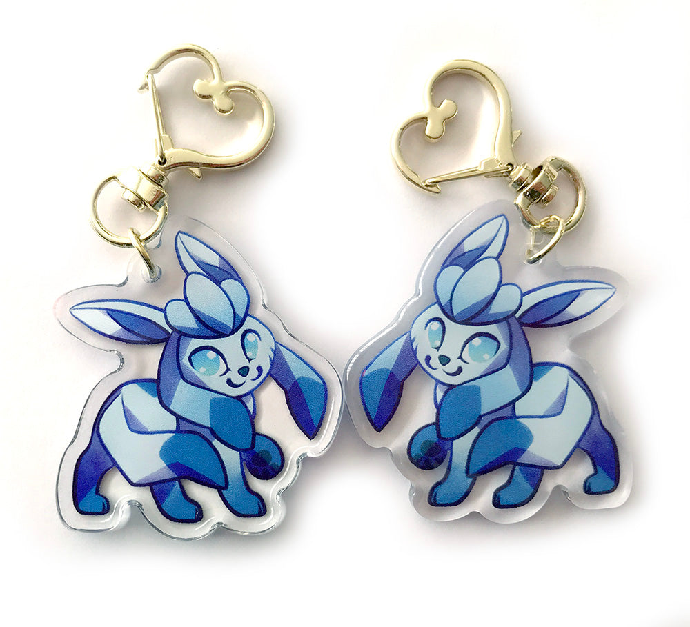 Glaceon Keyring Charm