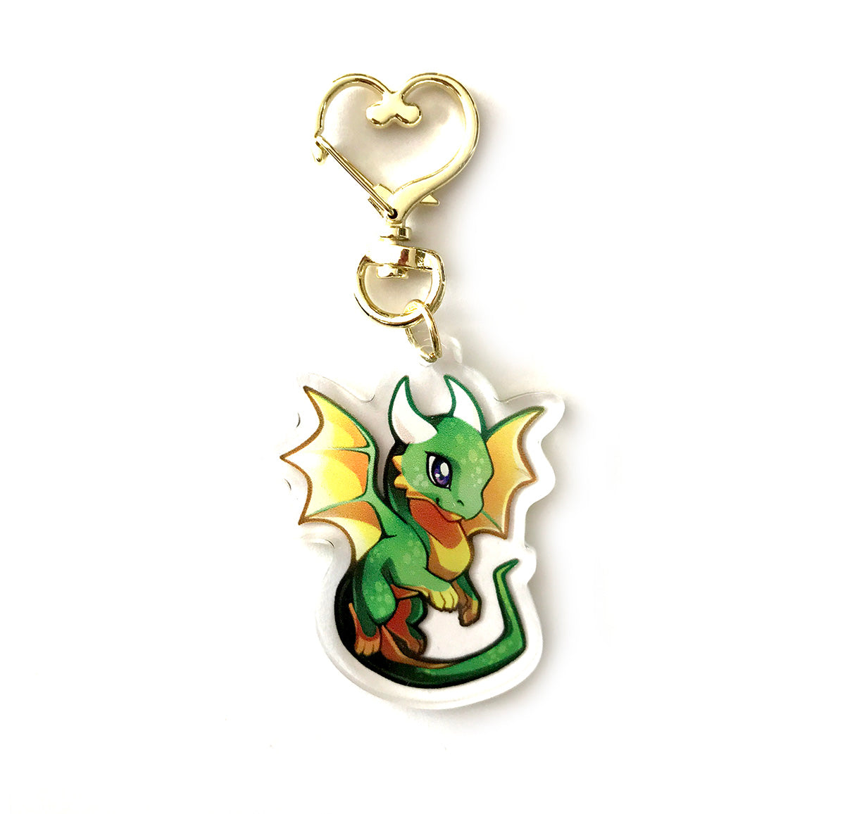 Green Dragon Keyring Charm