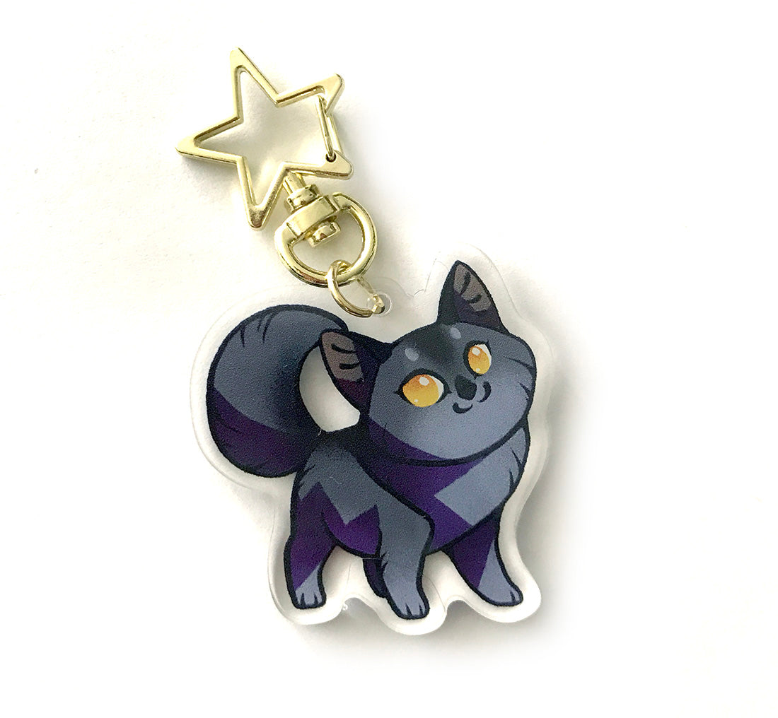 Graystripe Warrior Cats Keyring Charm