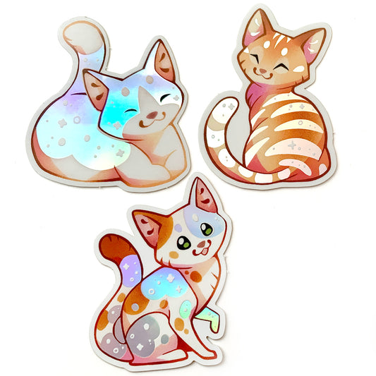 Holographic Cat Sticker set