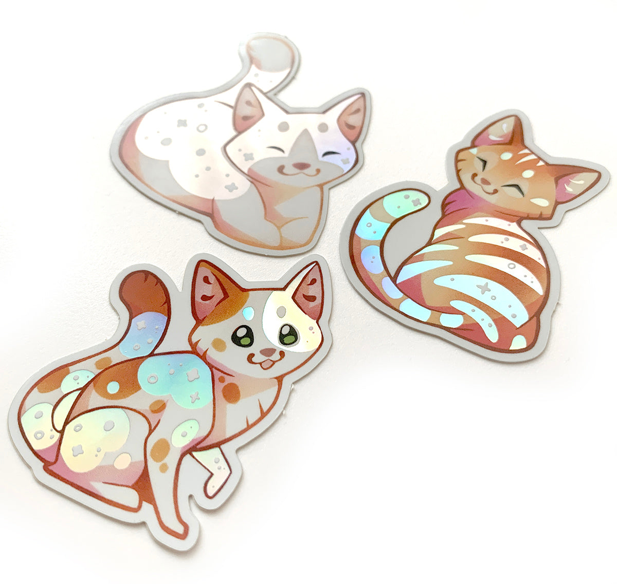 Holographic Cat Sticker set