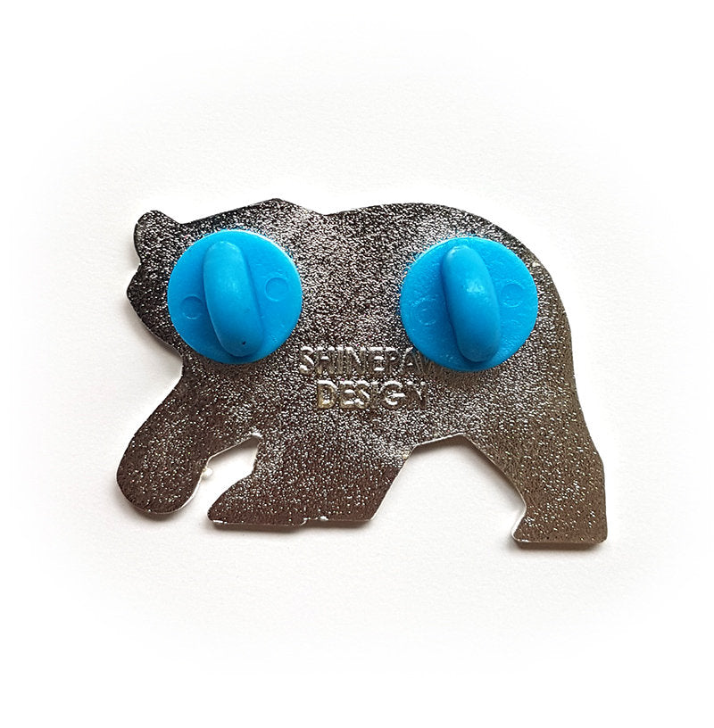 Angular Polar Bear Enamel Pin